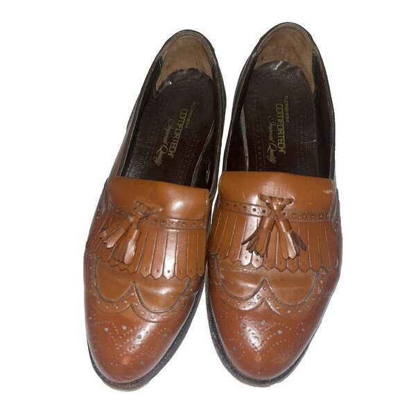 FLORSHEIM LEXINGTON Wingtip LoaferTassel Kiltie SIZE 9.5 E - Picture 1 of 13